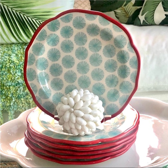 4) Pioneer Woman “Happiness” Salad/Buffet Plates - Picture 1 of 6